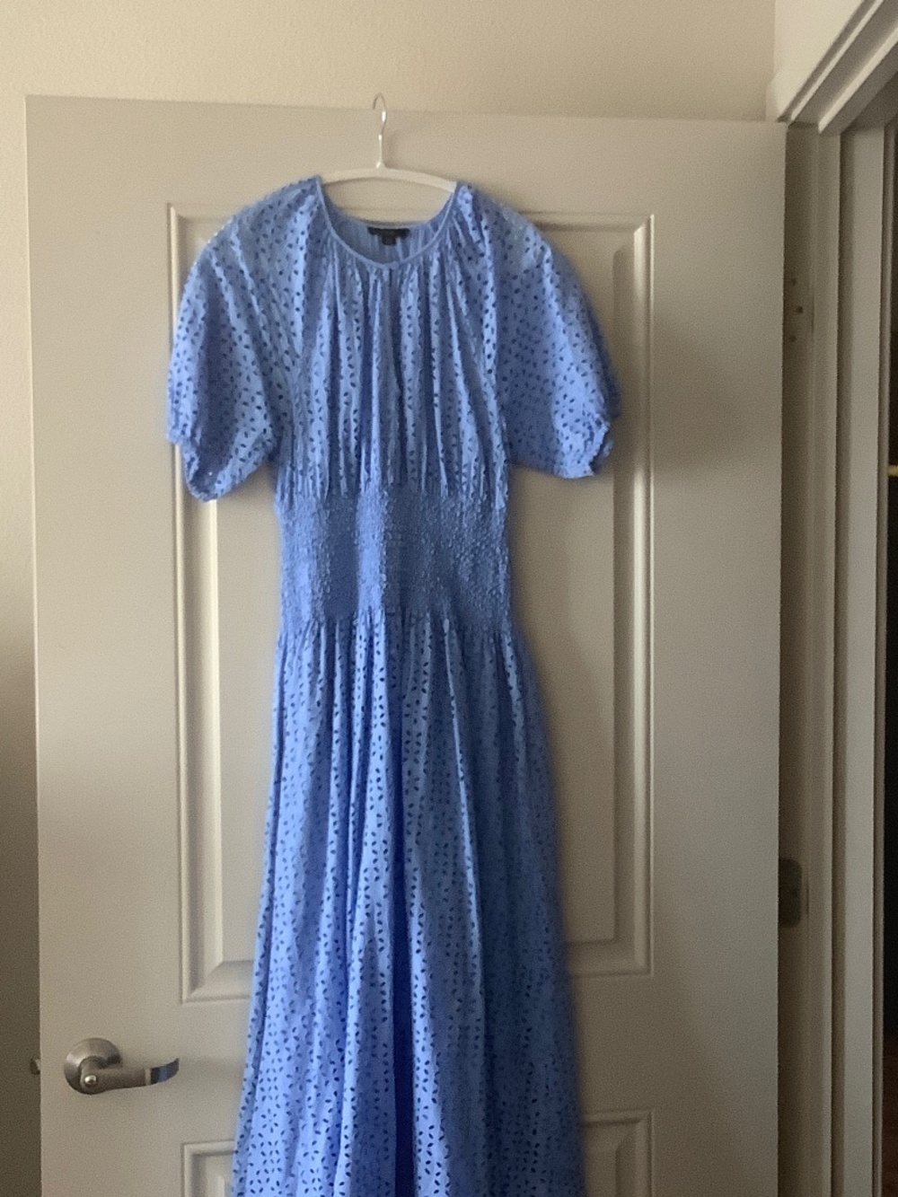 J.Crew eyelet midi/maxi dress